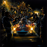 Le Mans 1964 
G.Hill / J. Bonnier 2nd place Ferrari 330P
Acrylic on canvas 80cm x 80cm
