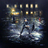 'Singing in the Rain' (2)
Scene from the 1952 film.
Acrylic on canvas, 80cm x 80cm
